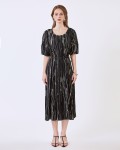 SIXDO6 G-Black Woven Loose Dress